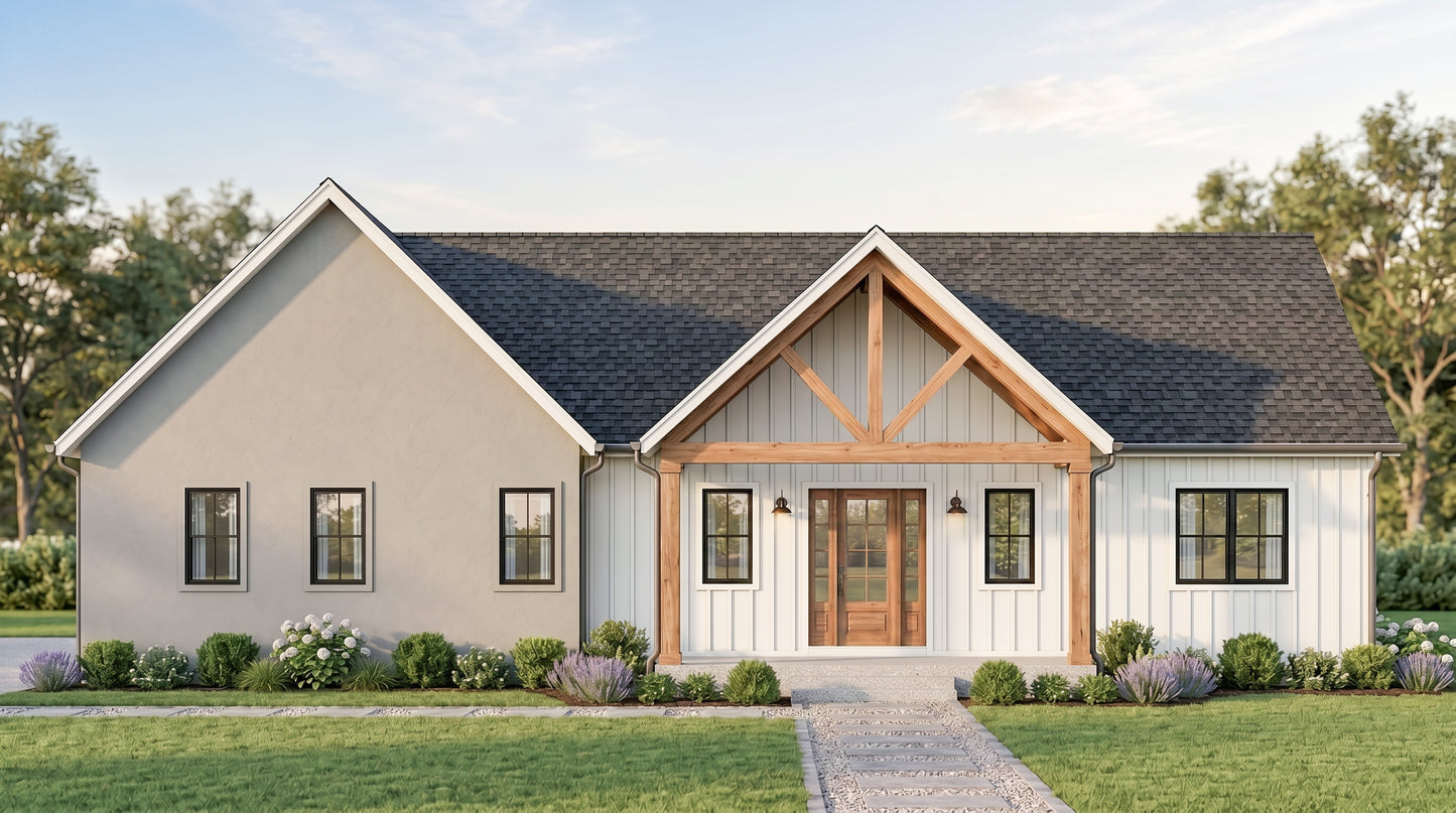 SV-5522 Walker Barndominium House Plan