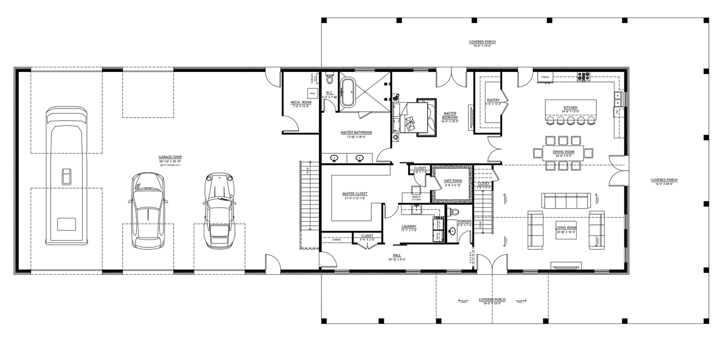 SV-5526 Arthur Barndominium House Plan