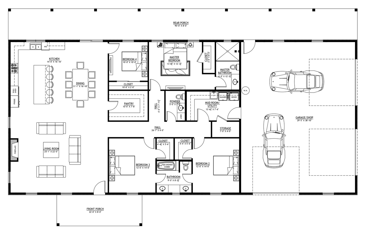 SV-5527 Beatrice Barndominium House Plan