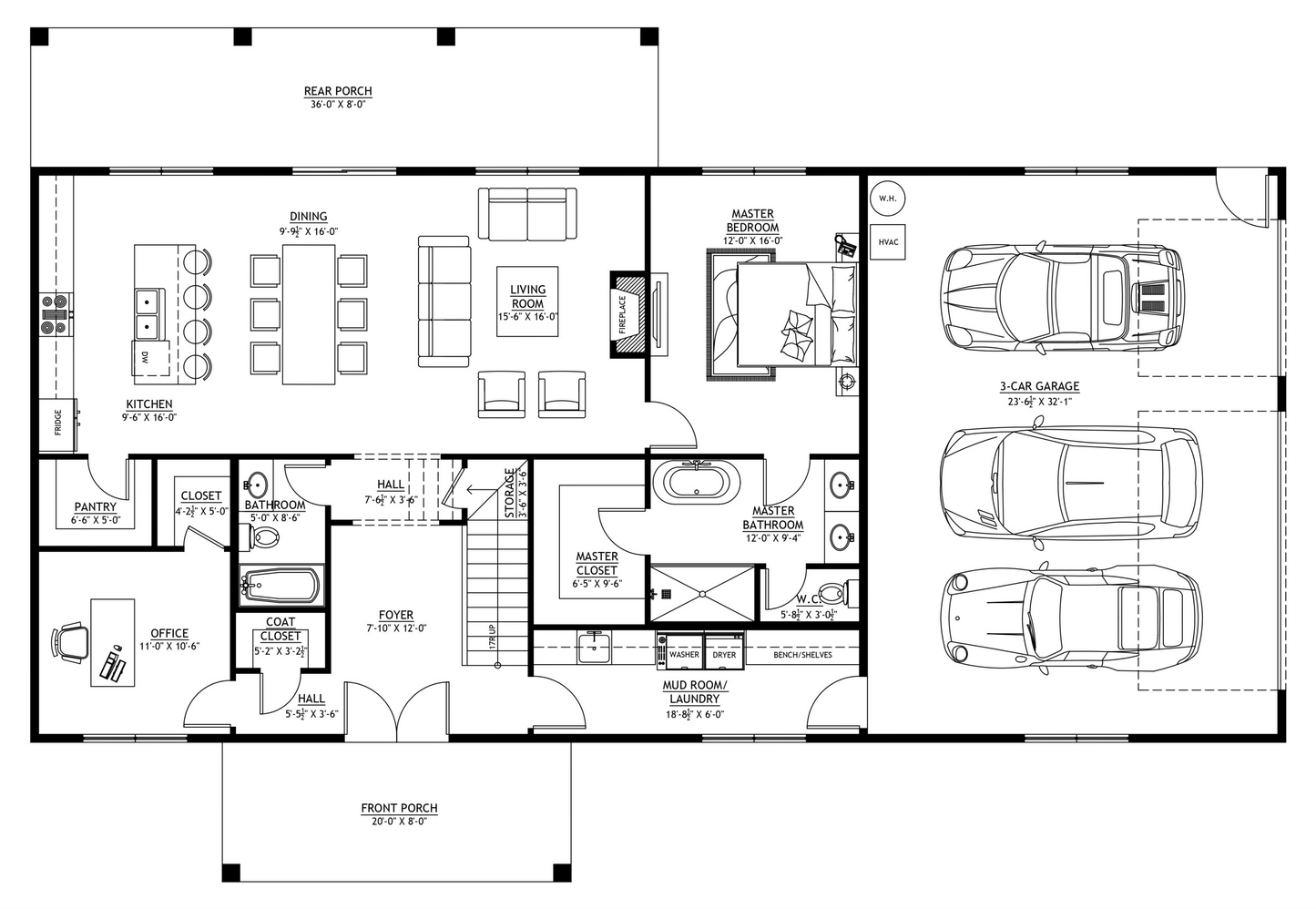 SV-5529 Bishop Barndominium House Plan
