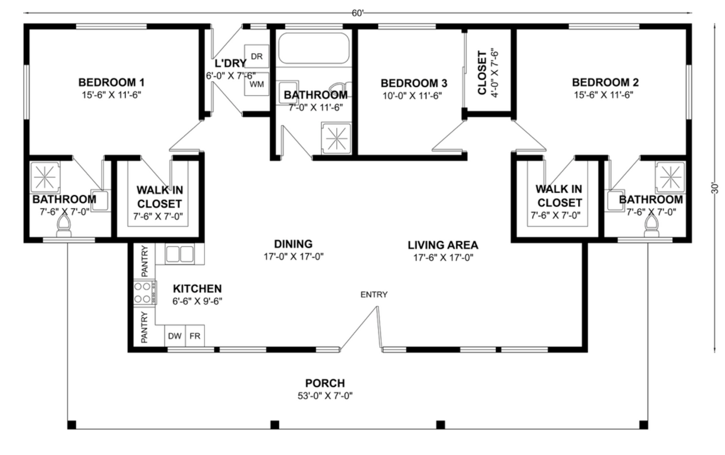 BCO-40099 Barndominium House Plan