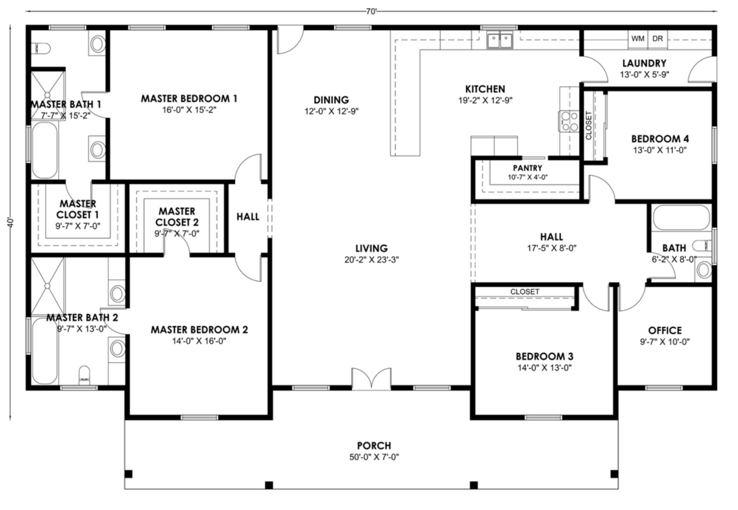 BCO-40078-M Barndominium House Plan