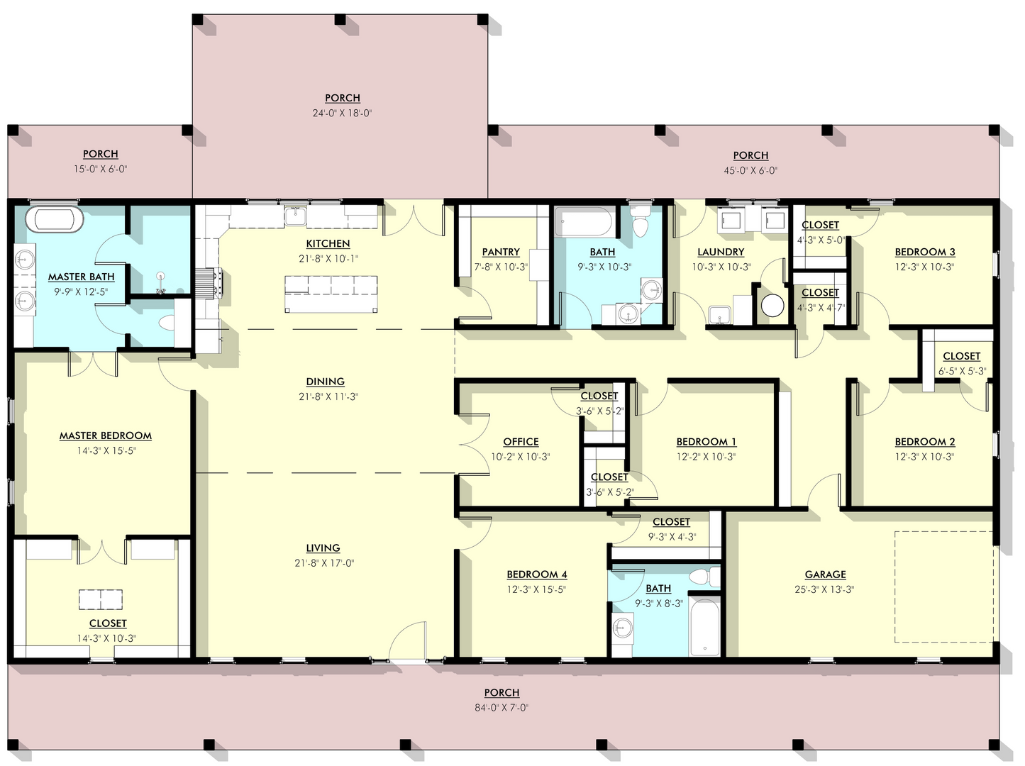LP-1008 Emerald Barndominium House Plans