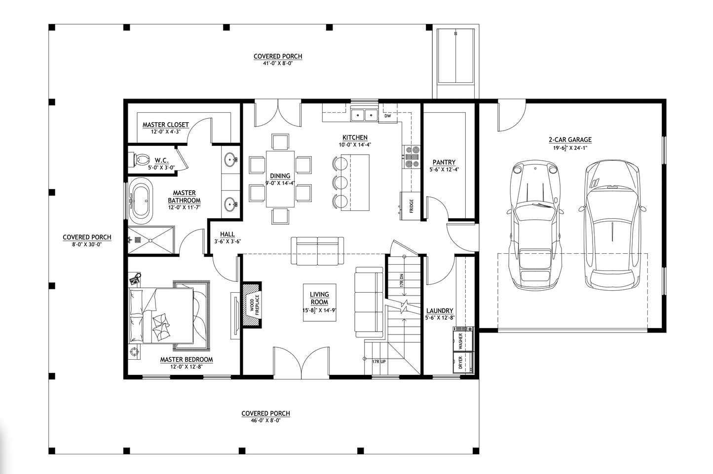BCO-40126-J Jennifer Barndominium House Plan