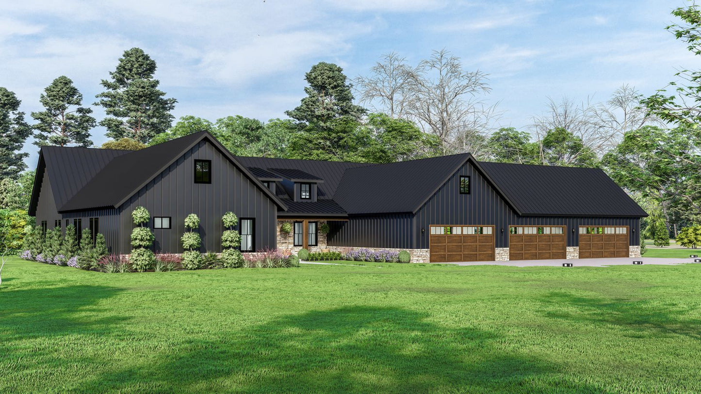 PL-71011-H Harvest Barndominium House Plan