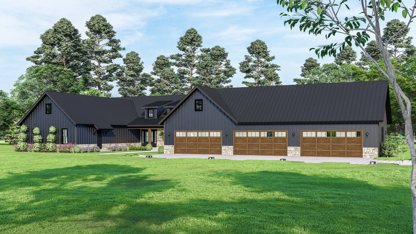 PL-71011-H Harvest Barndominium House Plan