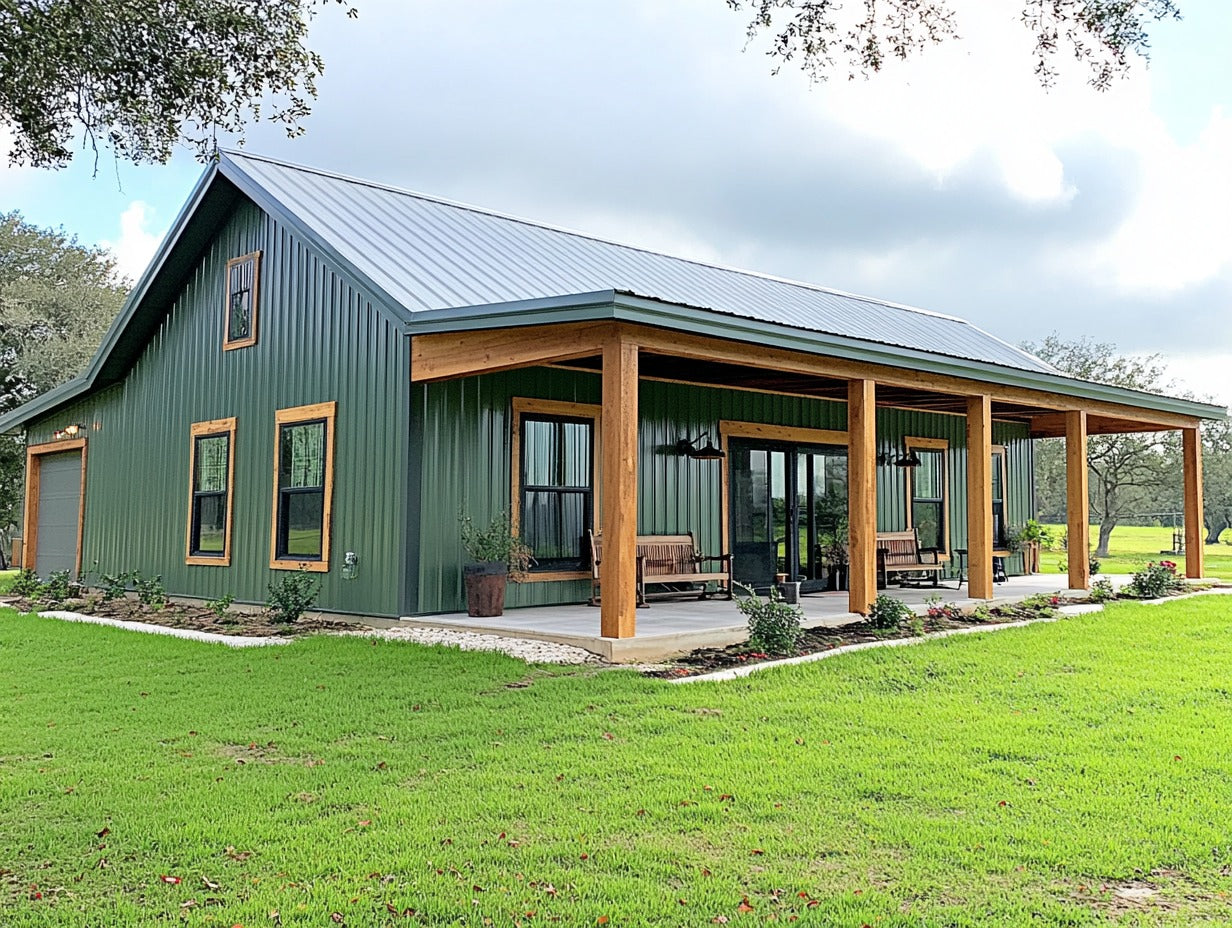 BCO-40025 Bluebonnet Barndominium House Plan