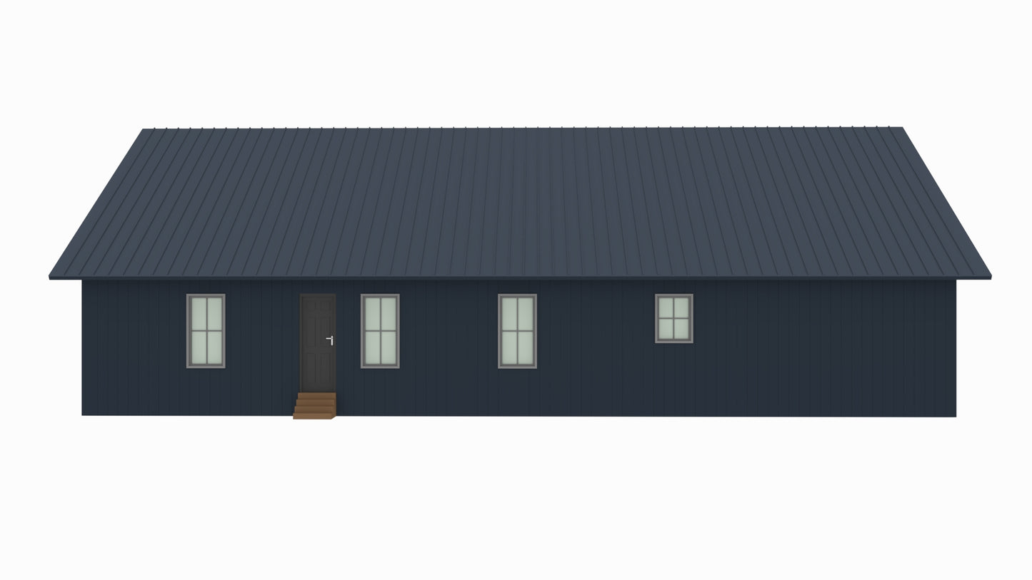 BCO-40066 Bullchase Barndominium House Plan