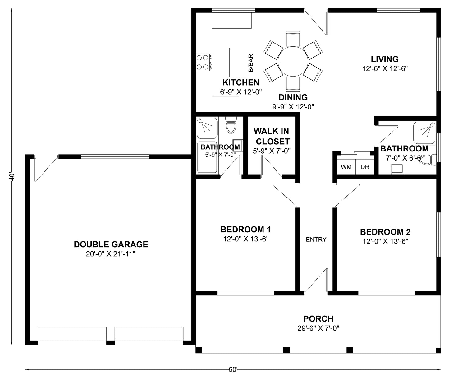 BCO-40085 Leonard Barndominium House Plan