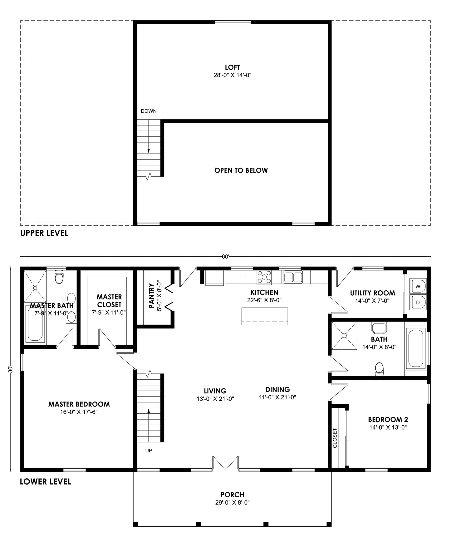 BCO-40136 Barndominium House Plan