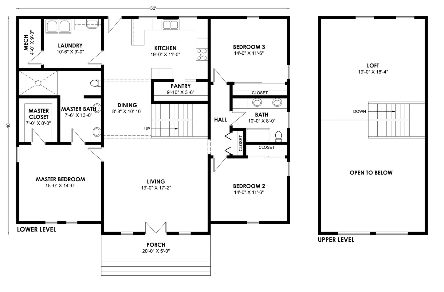 BCO-40141 Barndominium House Plan