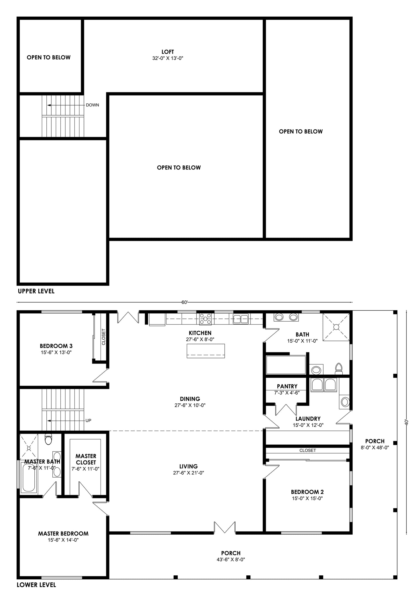 BCO-40143 Barndominium House Plan