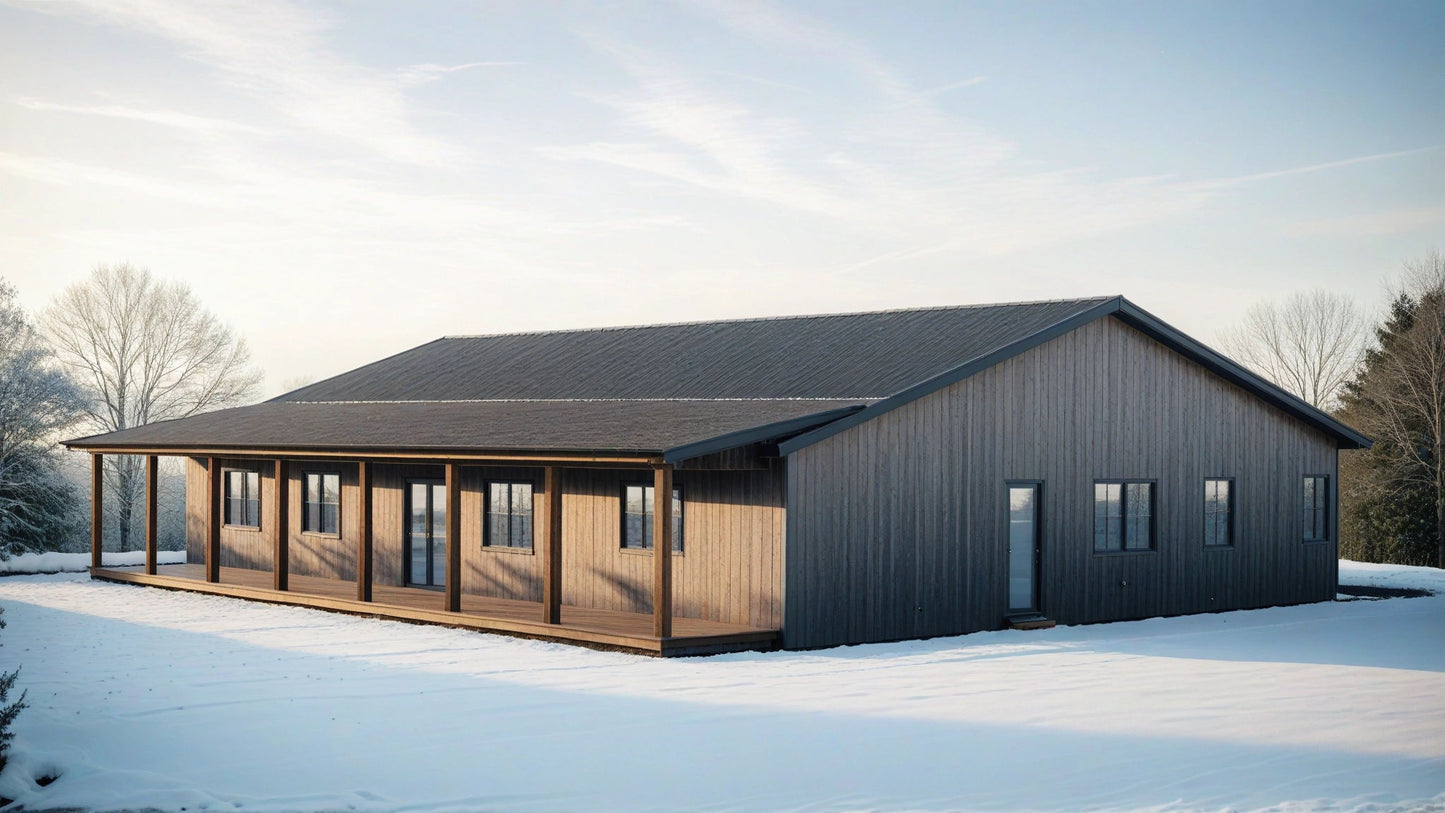 PL-61708-C Colby Barndominium House Plan