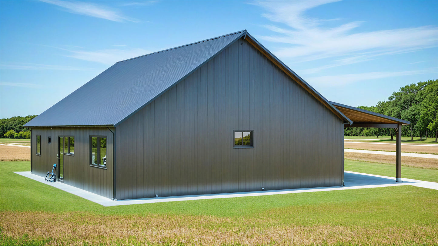 PL-64035 Norman Barndominium House Plan