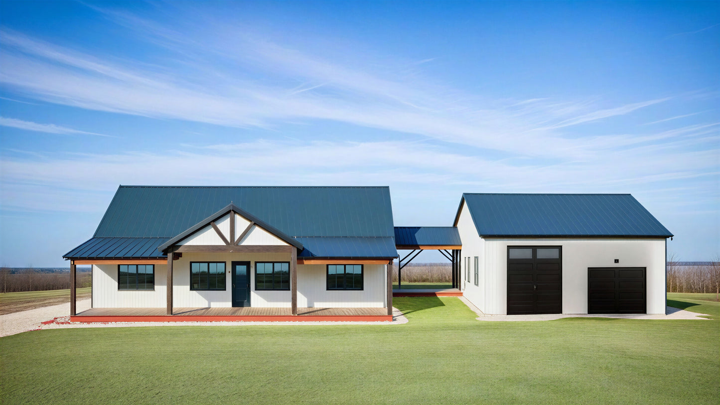 LP-2804-C Caitlyn Barndominium House Plan