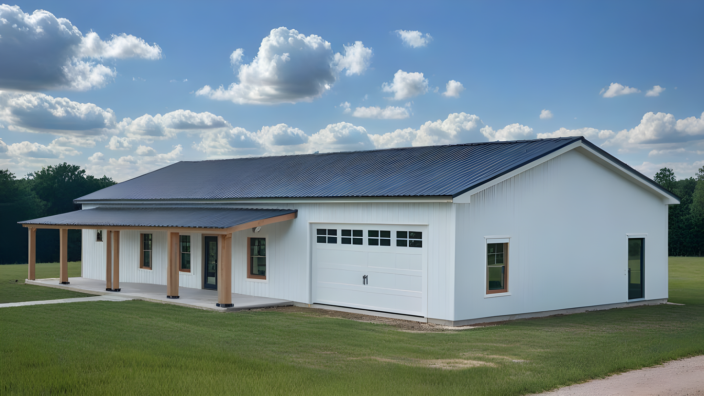 PL-64010 Westbury Barndominium House Plan