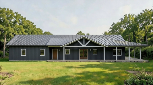 PL-61901 Athena Barndominium House Plan