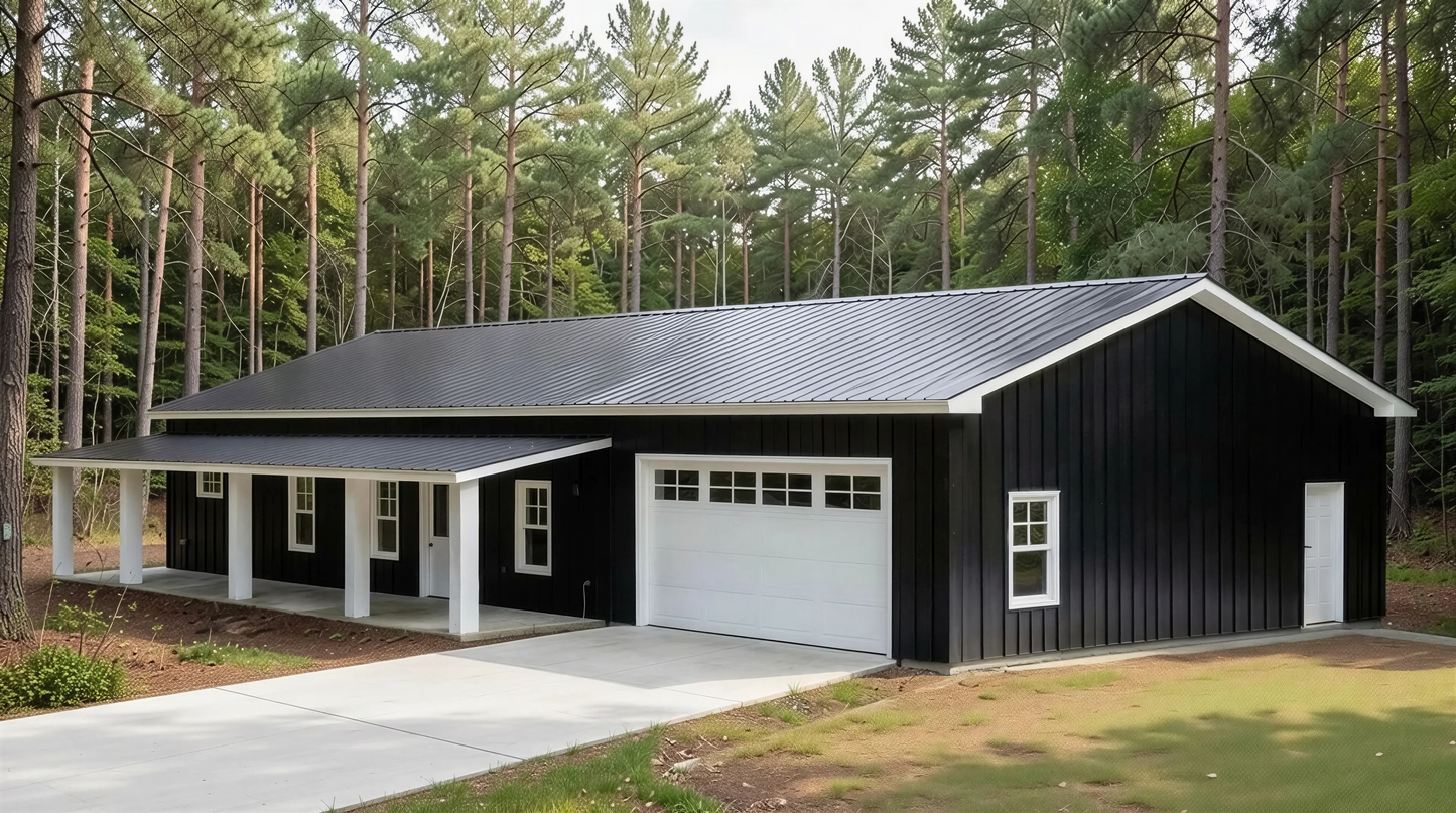 PL-64010 Westbury Barndominium House Plan