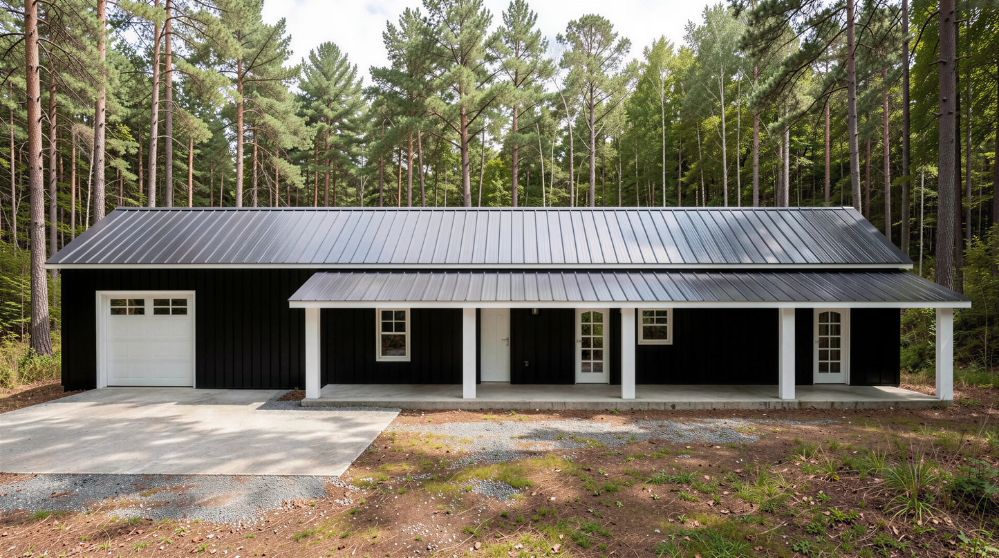 PL-64010 Westbury Barndominium House Plan