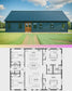 PL-60408 Sandy Barndominium House Plan