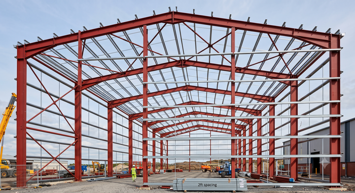 Steel Purlins & Girts Mounted 2' OC