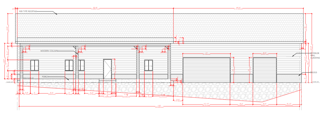 PL-62001 Greenbrush Barndominium House Plan