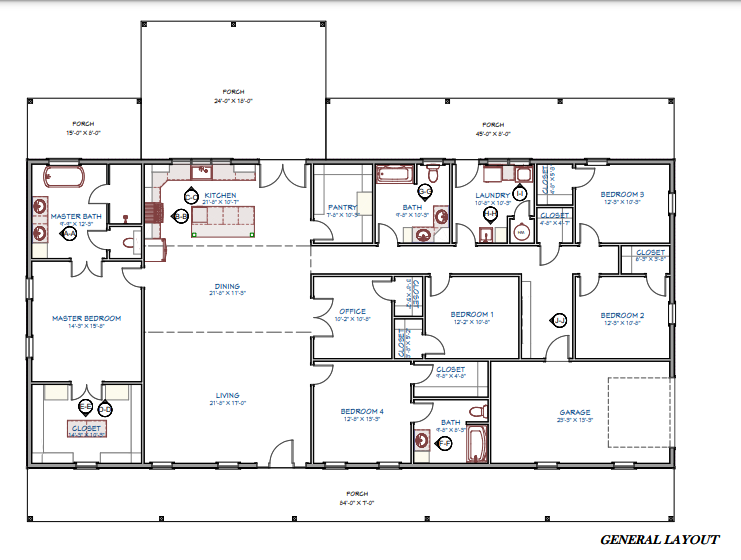 LP-1008 Emerald Barndominium House Plans