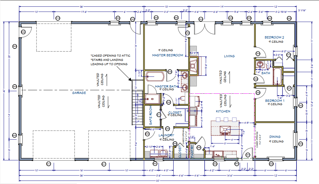 LP-1010 Rockledge Barndominium House Plans