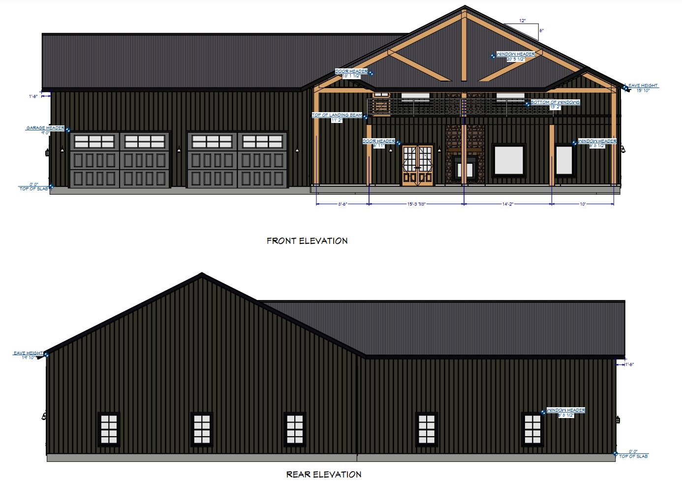 LP-2803 Wickard Barndominium House Plans