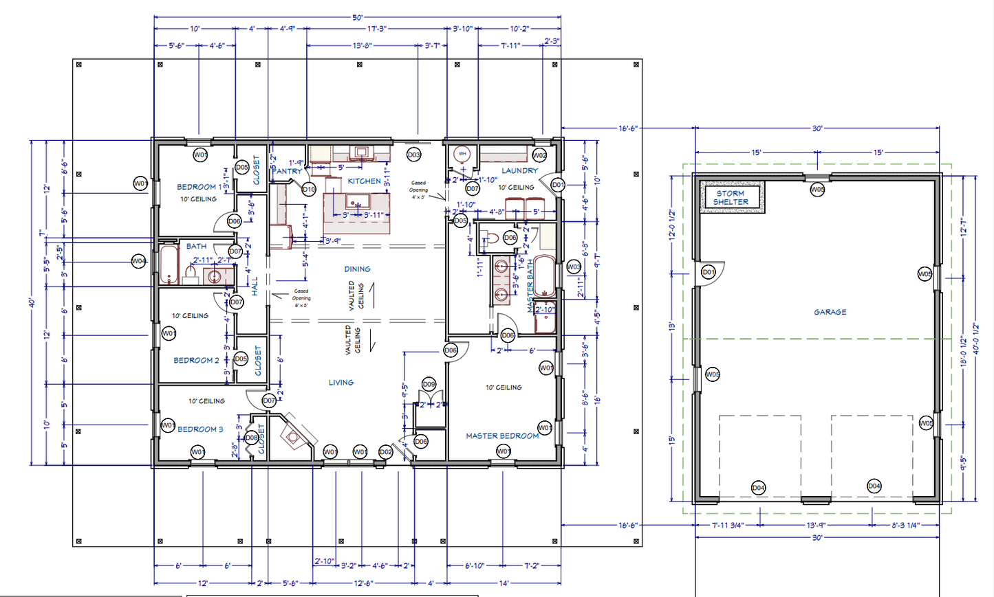 LP-2804 Legg Barndominium House Plans