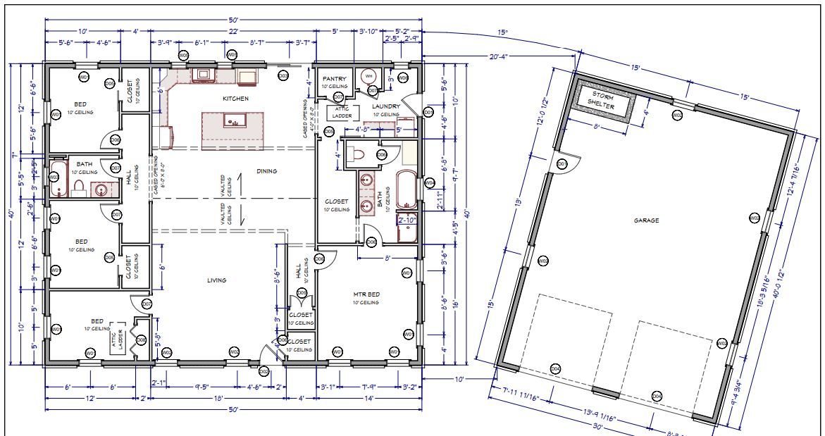 LP-1006 Hazel Barndominium House Plans