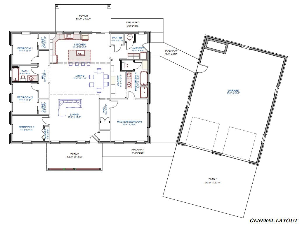 LP-1006 Hazel Barndominium House Plans