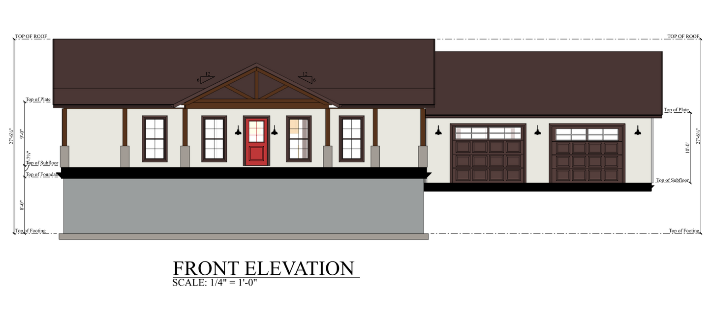 PL-60904 Paxton Barndominium House Plan