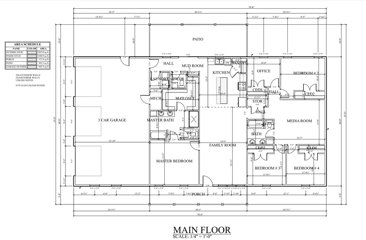 PL-61302 Barfield Barndominium House Plans