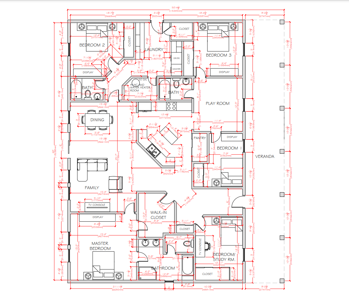 PL-61703 Medfield Barndominium House Plan
