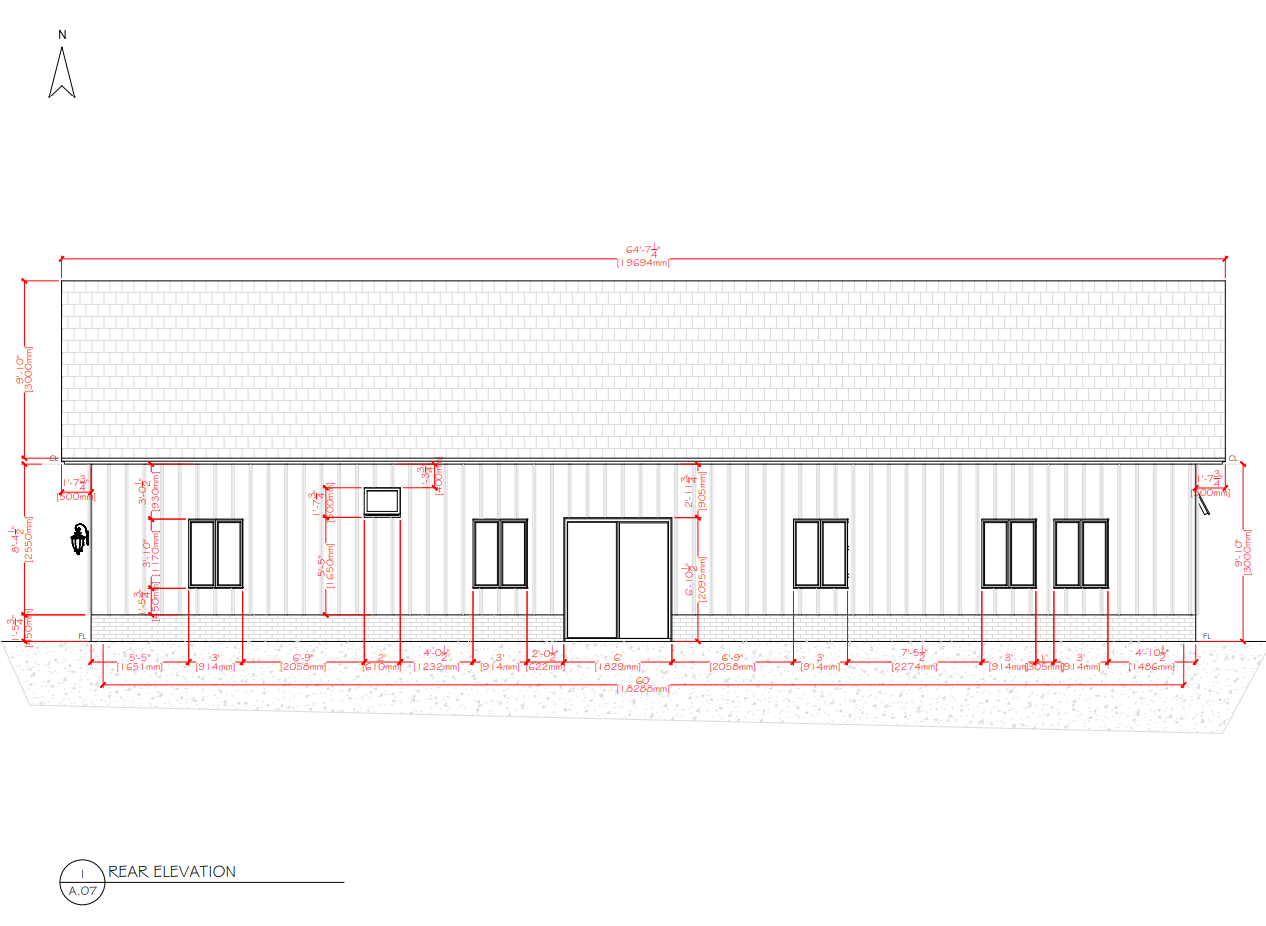 PL-61703 Medfield Barndominium House Plan